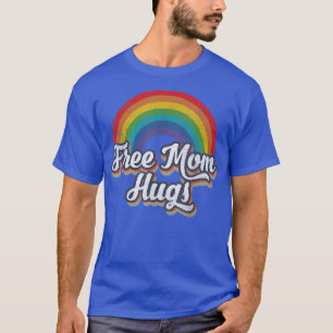 Camiseta Mamá libre abraza a los gays del arcoiris del orgu