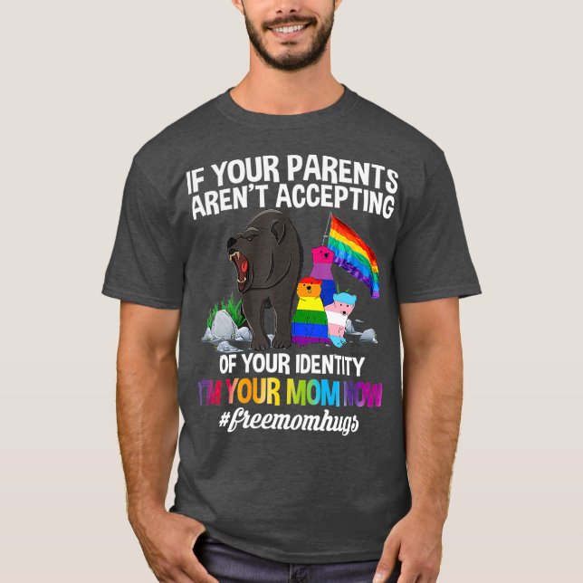 Camiseta Mamá libre abraza a mamá orgullosa de llevar orgul (Anverso)