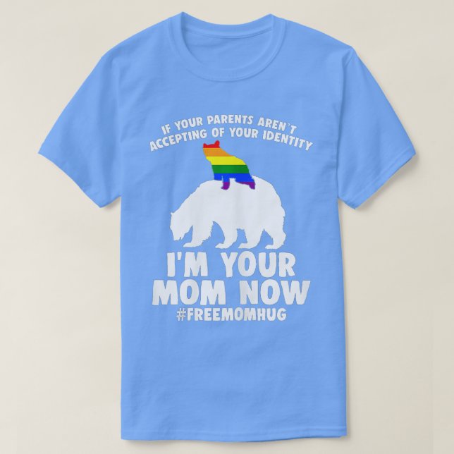 Camiseta Mamá libre abraza a mamá orgullosa de llevar orgul (Diseño del anverso)