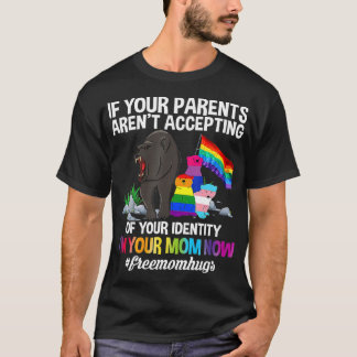 Camiseta Mamá libre abraza a mamá orgullosa de llevar orgul