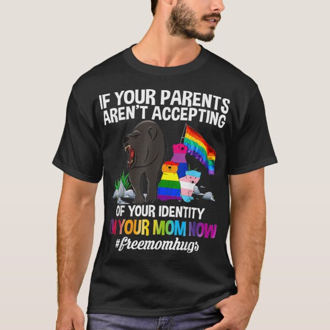 Camiseta Mamá libre abraza a mamá orgullosa de llevar orgul (Anverso)