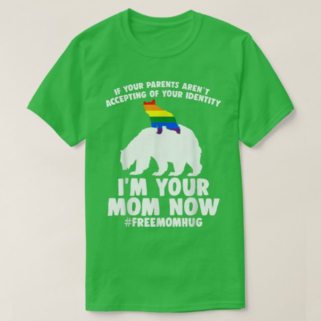 Camiseta Mamá libre abraza a mamá orgullosa de llevar orgul (Diseño del anverso)