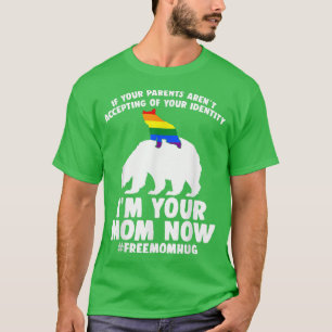 Camiseta Mamá libre abraza a mamá orgullosa de llevar orgul