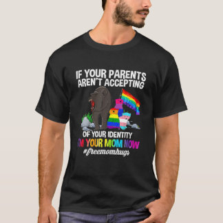 Camiseta Mamá libre abraza a mamá orgullosa de llevar orgul