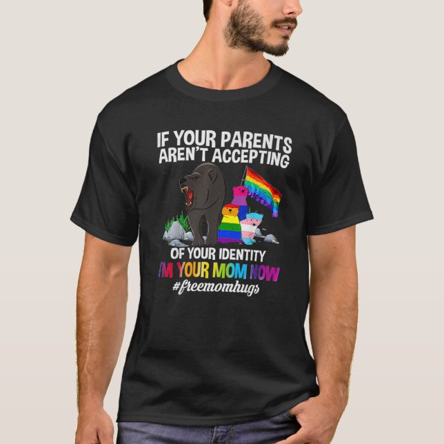 Camiseta Mamá libre abraza a mamá orgullosa de tener orgull (Anverso)