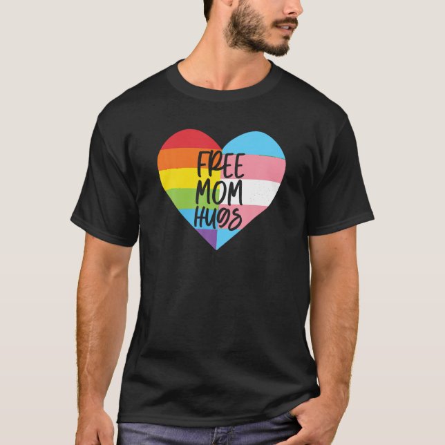 Camiseta Mamá libre abraza a transgénero pronuncia no de gé (Anverso)