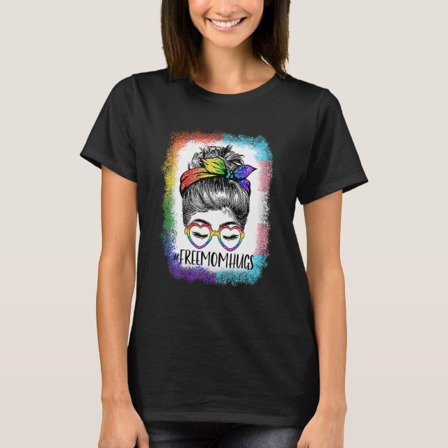 Camiseta Mamá Libre abraza a un desordenado bebé transexual (Anverso)