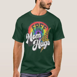 Camiseta Mamá libre abraza al leopardo Rainbow Orgullo de m