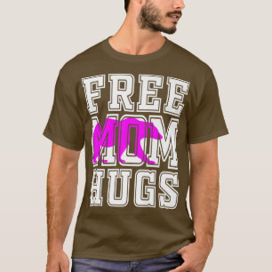 Camiseta Mamá libre abraza al oso rosado premium