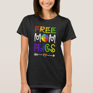 Camiseta Mamá Libre abraza Daisy Rainbow Heart Lgbt Pride M