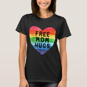 Camiseta Mamá libre abraza desfiles de Orgullo Gay Lesbiana