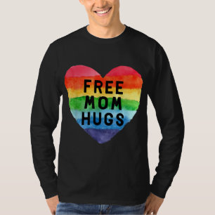 Camiseta Mamá libre abraza desfiles de Orgullo Gay Lesbiana
