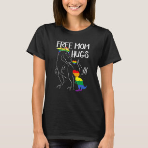Camiseta Mamá libre abraza dinosaurio Rex Mama Lgbt Lesbian