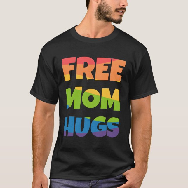 Camiseta Mamá libre abraza el arco iris (Anverso)