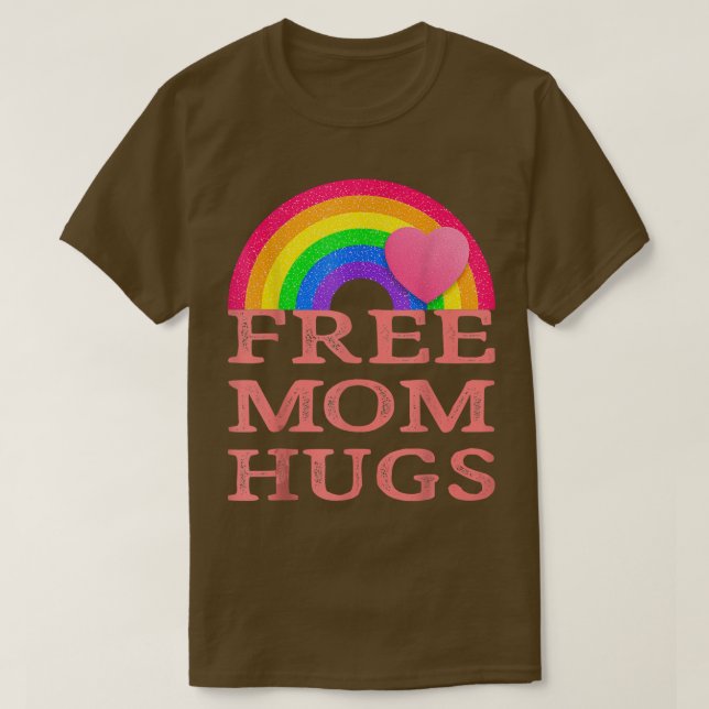 Camiseta Mamá libre abraza el arco iris transgénero del org (Diseño del anverso)