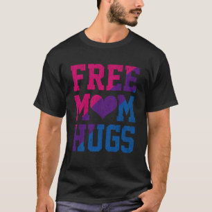 Camiseta Mamá libre abraza el corazón a los LGBT bisexuales