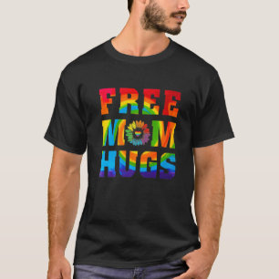 Camiseta Mamá Libre Abraza El Corazón Arco Arcoiris Lgbt Or