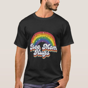 Camiseta Mamá Libre Abraza El Corazón Arcoiris Bandera Lgbt