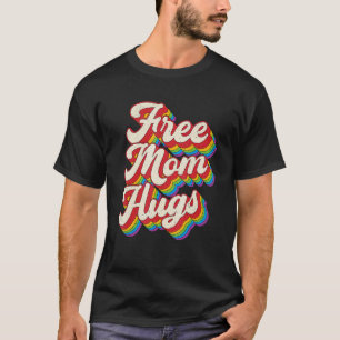 Camiseta Mamá Libre abraza el corazón arcoiris Lgbt Orgullo