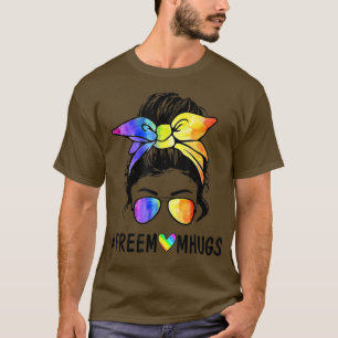 Camiseta Mamá libre abraza el desordenado orgullo LGBT arco