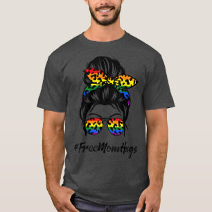 Camiseta Mamá libre abraza el desordenado orgullo transgéne