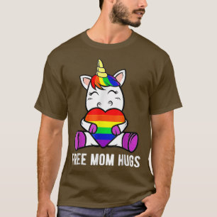 Camiseta Mamá libre abraza el divertido mes del orgullo gay