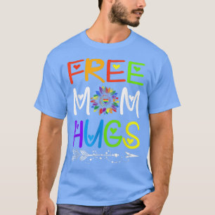 Camiseta Mamá libre abraza el girasol arcoiris mes de orgul