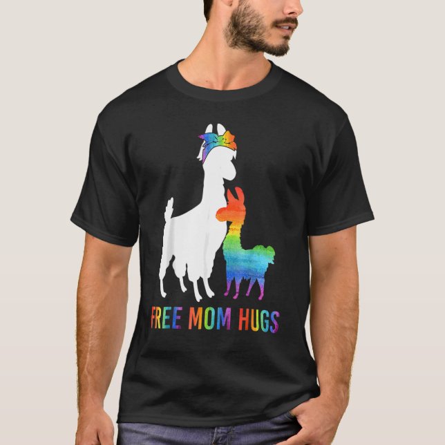 Camiseta Mamá libre abraza el orgullo femenino Llama Lgbt (Anverso)