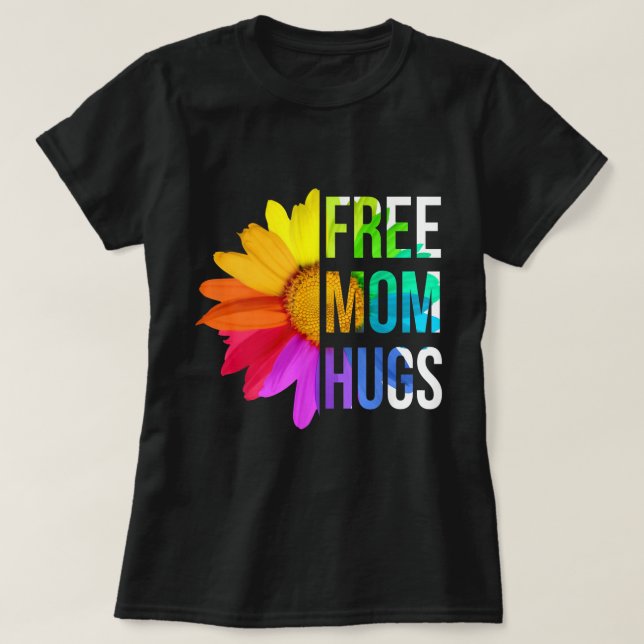Camiseta Mamá libre abraza el orgullo gay LGBT Daisy (Diseño del anverso)