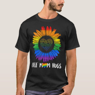 Camiseta Mamá libre abraza el orgullo gay LGBT Daisy Rainbo