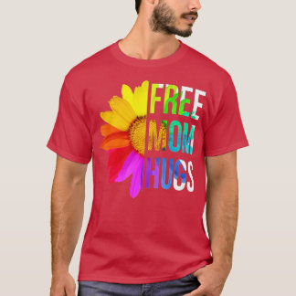 Camiseta Mamá libre abraza el orgullo gay LGBT Daisy Rainbo