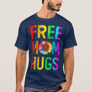 Camiseta Mamá libre abraza el orgullo gay LGBT Daisy Rainbo