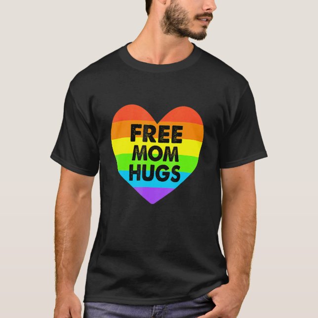 Camiseta Mamá libre abraza el orgullo gay transgénero en el (Anverso)