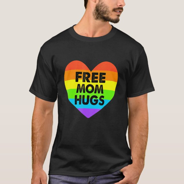 Camiseta Mamá libre abraza el orgullo gay transgénero en el (Anverso)
