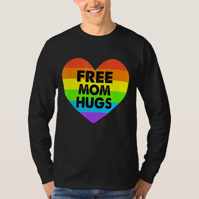 Camiseta Mamá libre abraza el orgullo gay transgénero en el (Anverso)