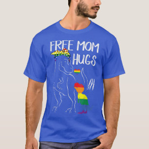 Camiseta Mamá libre abraza el orgullo LGBT de mamá dinosaur