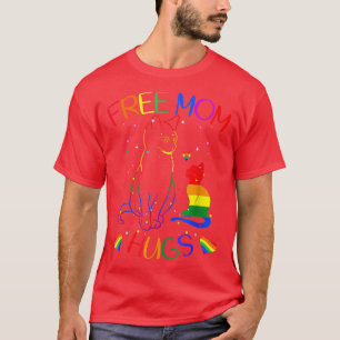Camiseta Mamá libre abraza gato LGBT orgullo gay en camiset