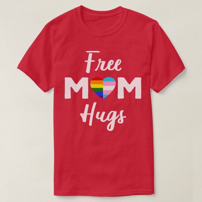Camiseta Mamá libre abraza II Día del Arcoiris (Diseño del anverso)