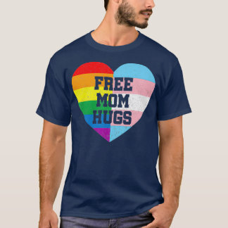 Camiseta Mamá libre abraza la bandera transgénero del regal