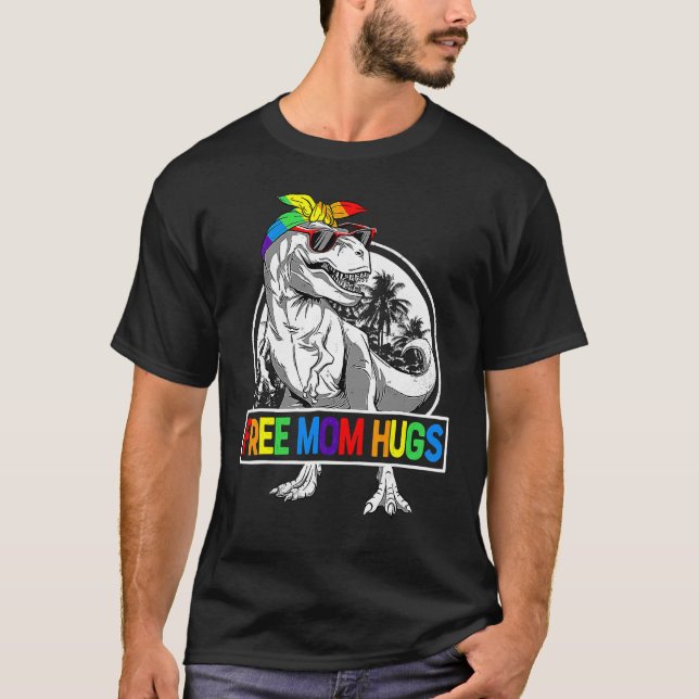 Camiseta Mamá libre abraza Mamasaurus Dinosaur Rex Ally Rai (Anverso)