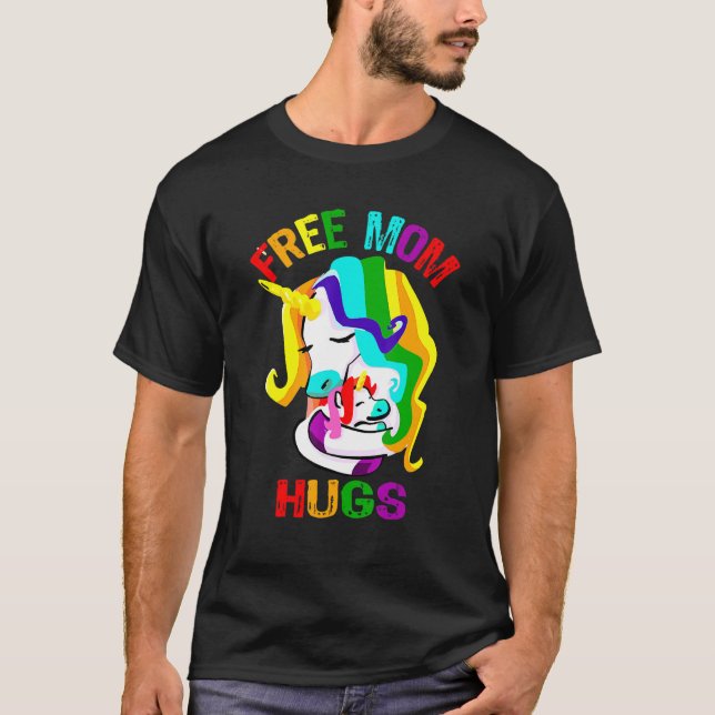 Camiseta Mamá Libre abraza Orgullo Gay Lgbt (Anverso)