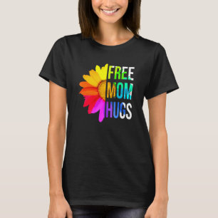 Camiseta Mamá libre abraza Orgullo Gay Lgbt Daisy Flor Arco