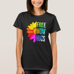 Camiseta Mamá libre abraza Orgullo Gay Lgbt Daisy Flor Arco