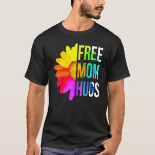 Camiseta Mamá libre abraza Orgullo Gay Lgbt Daisy Flor Arco