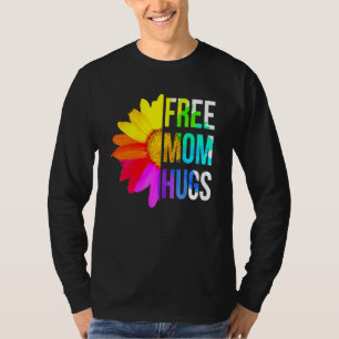 Camiseta Mamá libre abraza Orgullo Gay Lgbt Daisy Flor Arco