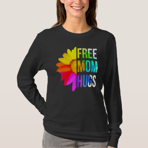 Camiseta Mamá libre abraza Orgullo Gay Lgbt Daisy Flor Arco