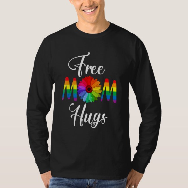 Camiseta Mamá Libre Abraza Orgullo Lgbt (Anverso)