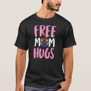 Camiseta Mamá Libre Abraza Orgullo Lgbtq Ally Queer Love Su