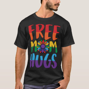 Camiseta Mamá libre abraza orgullo LGBTQ Ally Queer Love Su