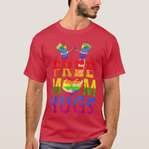 Camiseta Mamá libre abraza orgullosa familia cardíaca de ba